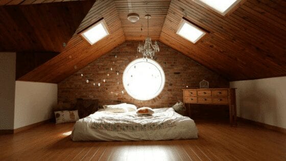 wood plank ceiling