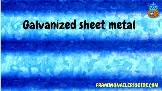 Galvanized sheet metals
