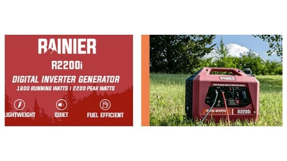 Rainier R2200i Super Quiet Portable Inverter Generator