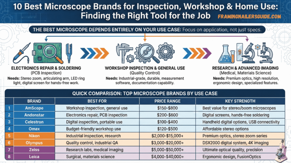 Best Microscope Brands for Inspection, Workshop & Home Use