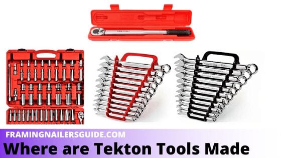 Where are Tekton Tools Made