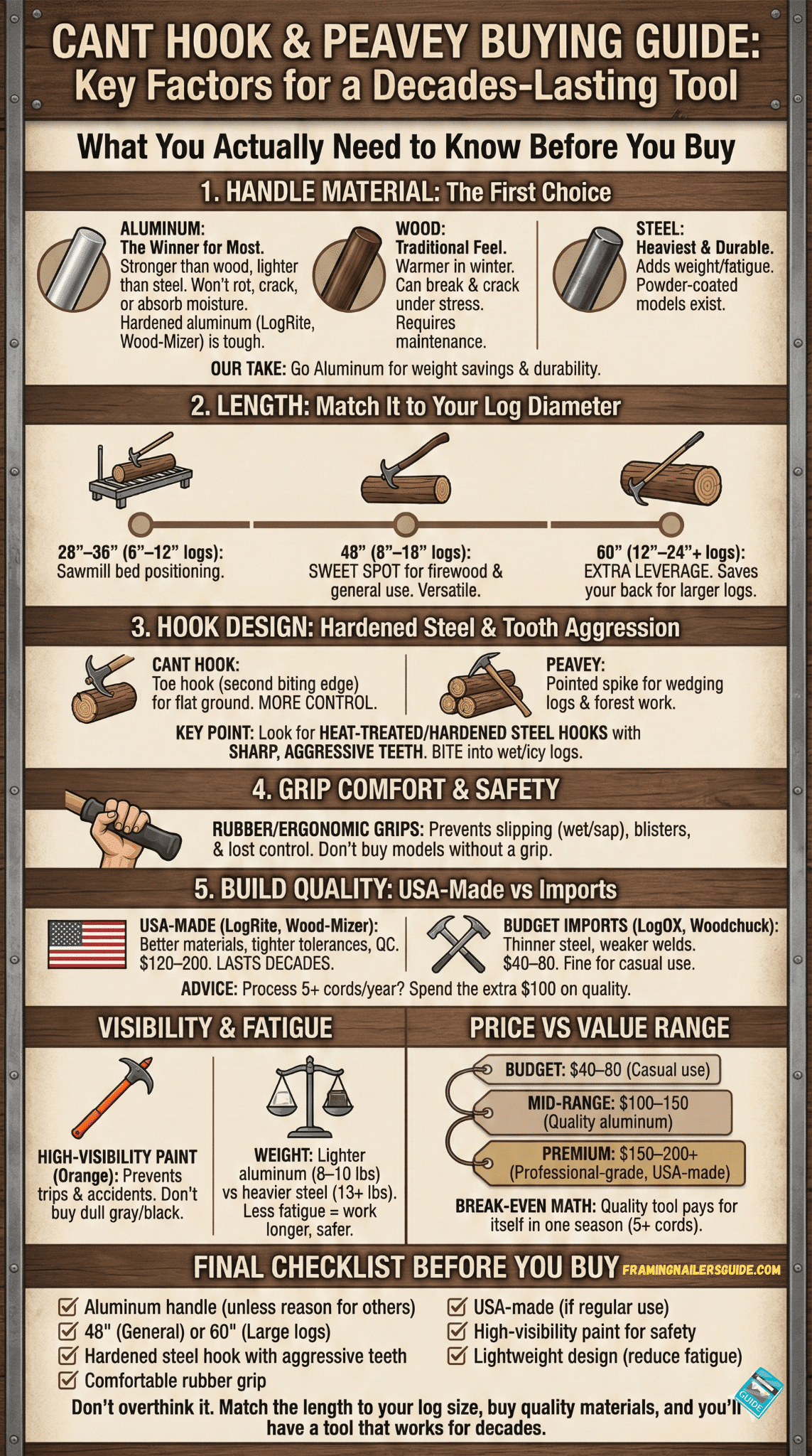 Cant Hook and Peaveys Buying Guide