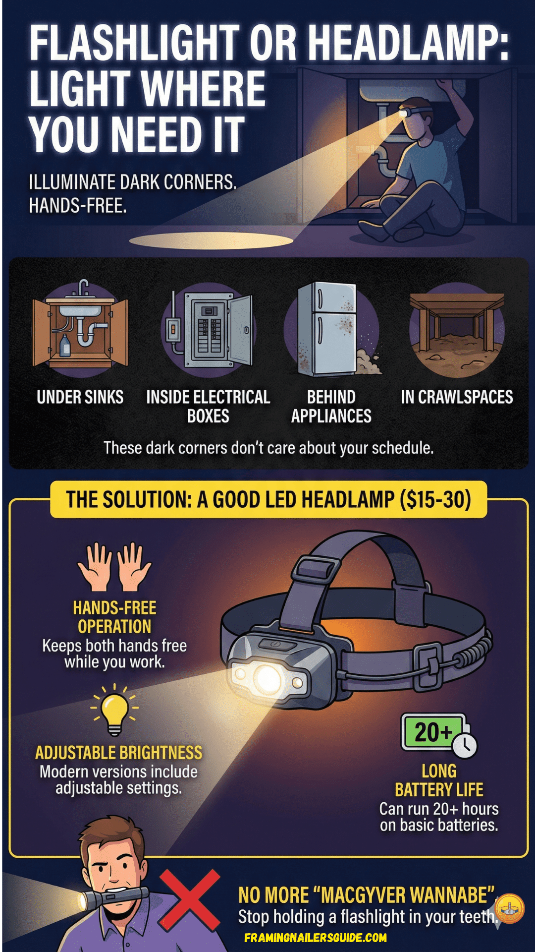 Flashlight or Headlamp