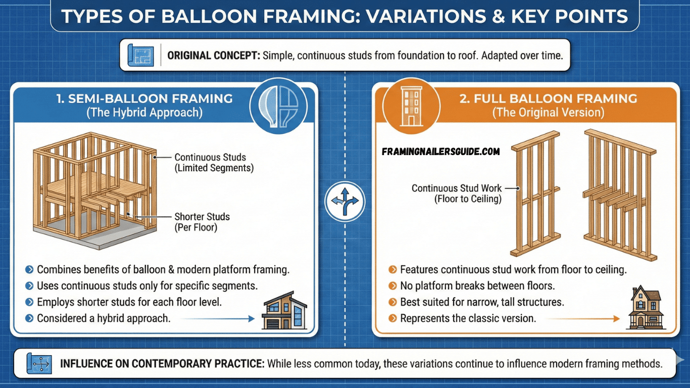 What Are the Different Types of Balloon Framing