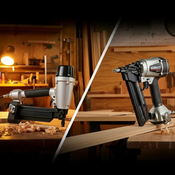 Angled vs Straight Finish Nailer