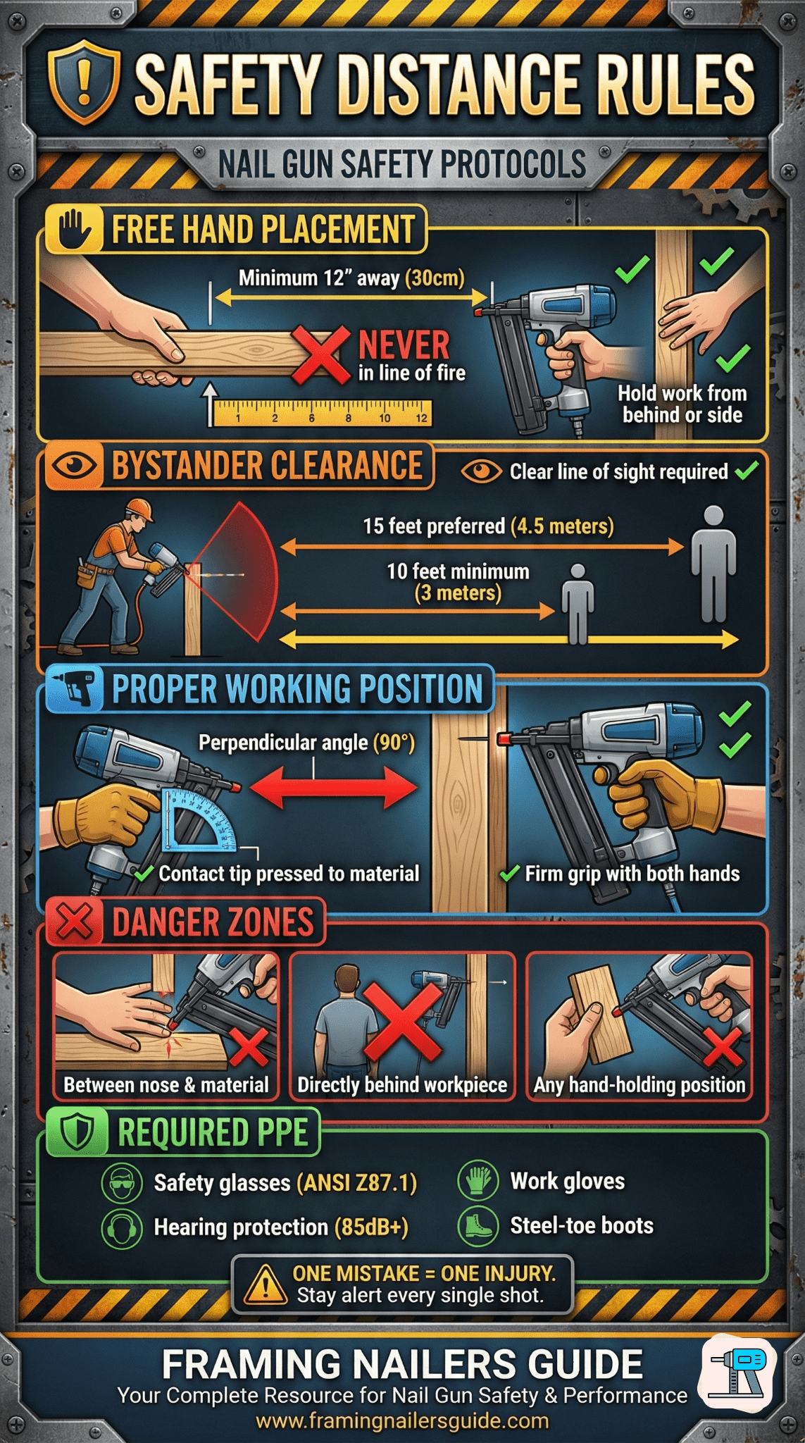 Nail Gun Safety-Distance Rules