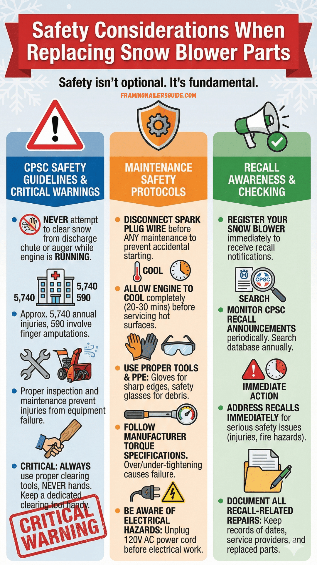 Safety Considerations When Replacing Parts